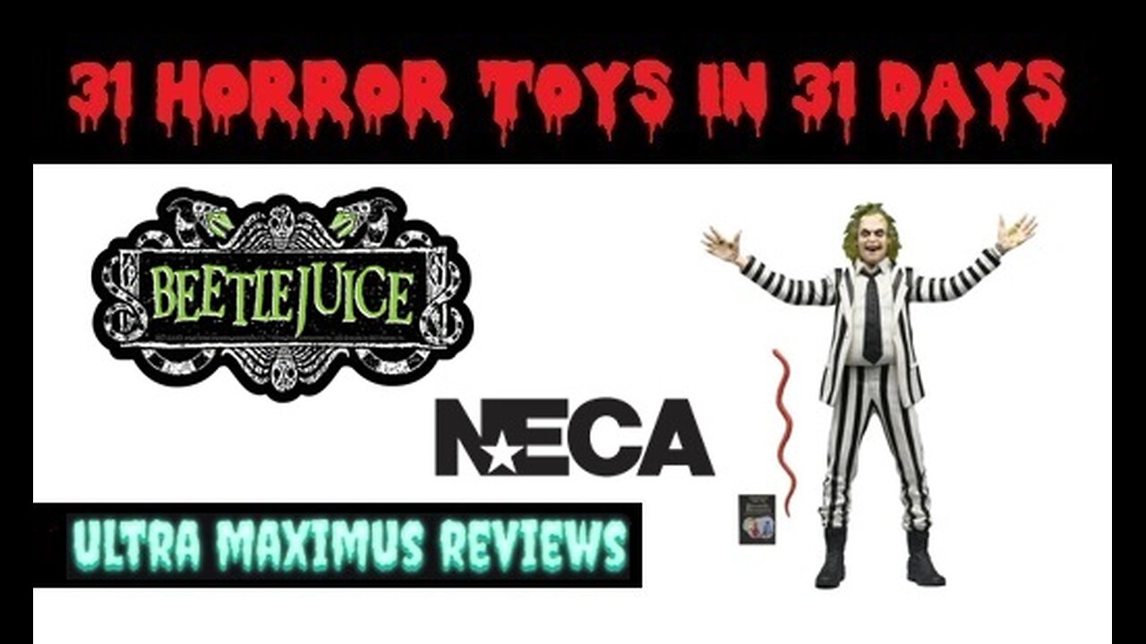 🎃 Beetlejuice (Striped Suit) | NECA | 31 Horror Toys in 31 Days