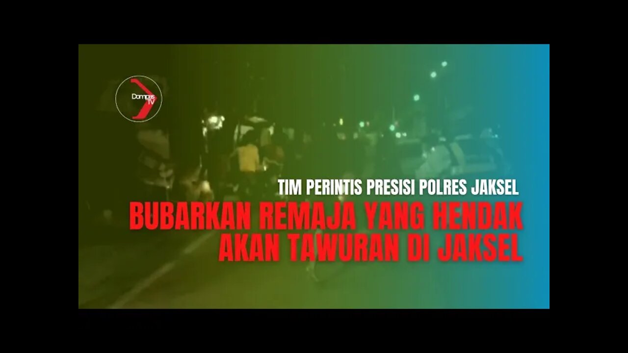 Kocar Kacir Remaja Dibubarkan Tim Patroli Presisi Polres JakSel Diduga Mau Tawuran #tawuran