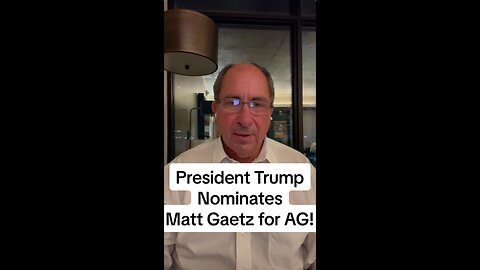President Trump Nominates Matt Gaetz for AG!