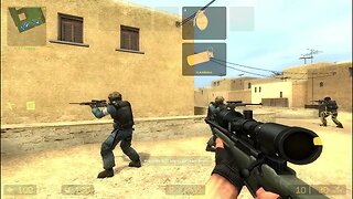 Counter Strike Source Dust 1 Bots #60 Only Sniper Rifles