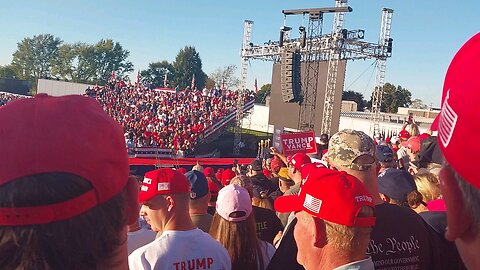 Donald Trumps Entrance at the Butler Rally from my POV