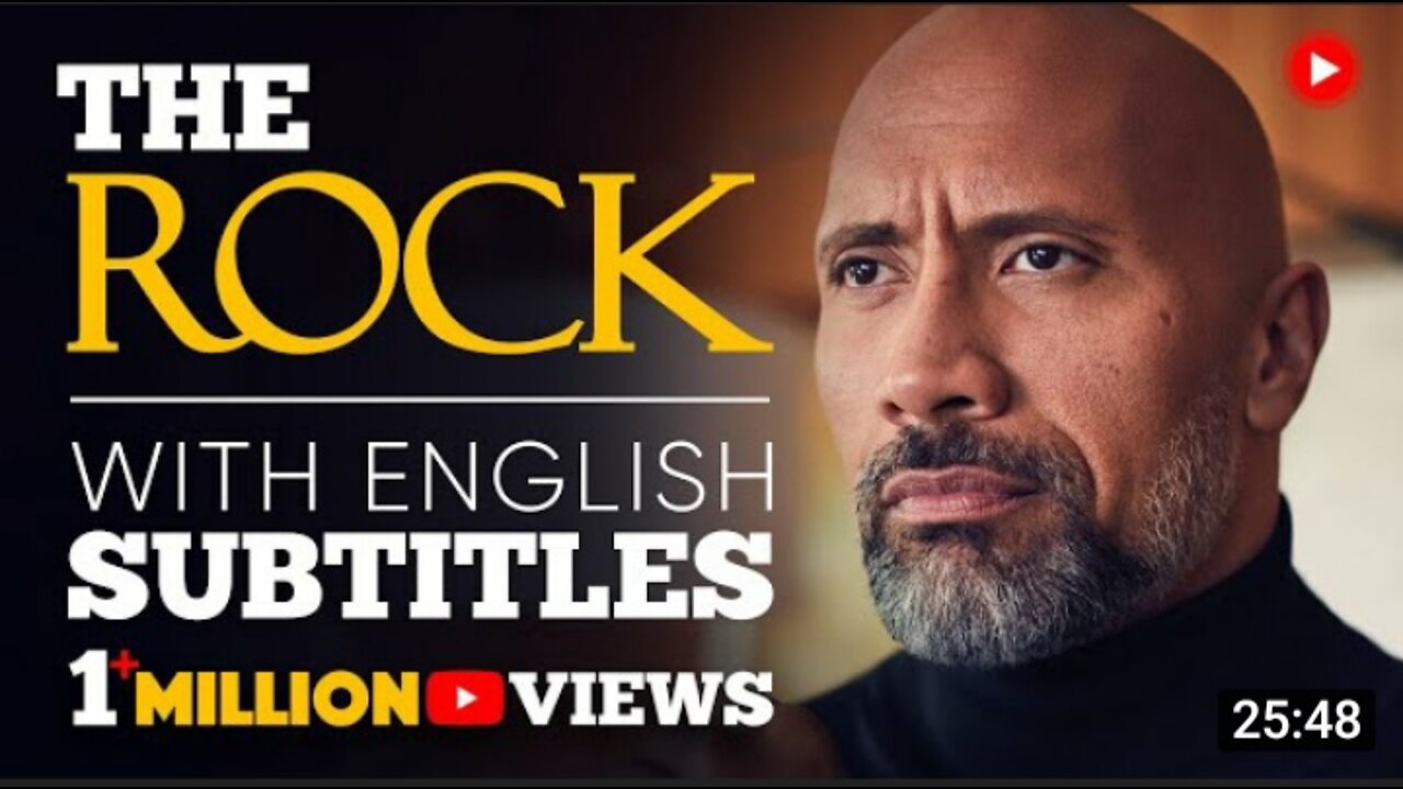 NEWS: SPEECH IN ENGLISH | THE ROCK: Be Yourself (English subtitles)