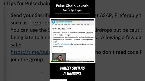 Pulsechain Sacrifice Safety Tip #shorts
