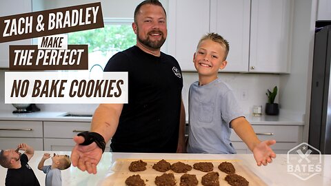 Easy no bake cookies | Bradley cooks with dad!
