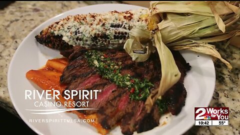 In the Kitchen with Fireside Grill: Carne Asada with Red Chile Enchiladas
