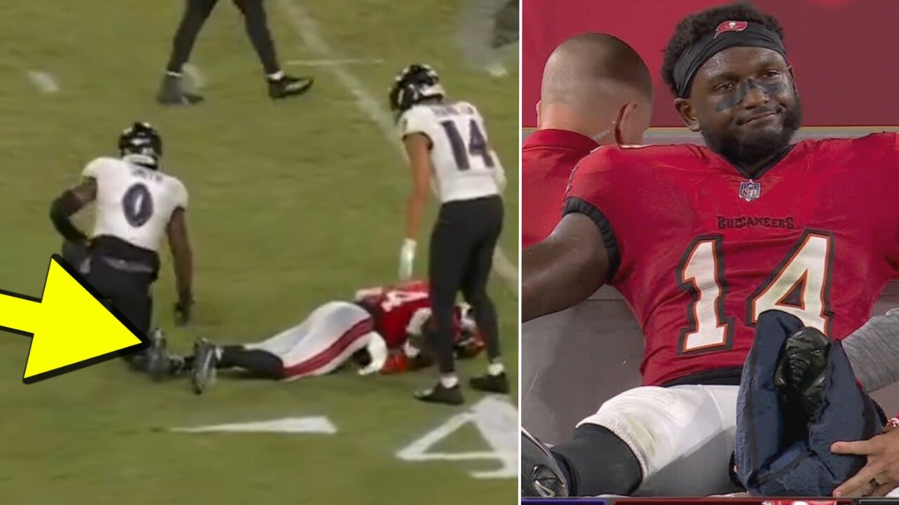 Buccaneers WR Chris Godwin Suffers TERRIBLE Injury In Final Minute Of HUGE Loss To Ravens