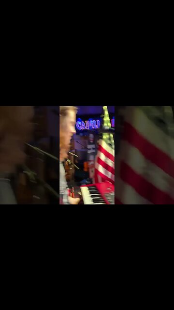 Aaron Stage dive crowd surfing Hippies and Cowboys