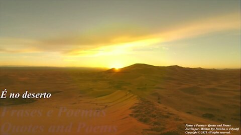 Esse é o deserto do Saara, um lugar mágico e especial! [Poesia] [Remake] [Frases e Poemas]