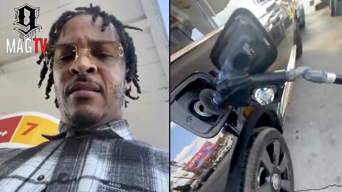 T.I.'s Head Is On A Swivel After Nearly Running Out Of Gas In His Rolls Royce Cullinan! ⛽️