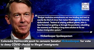 Colorado Democrats want to censure Hickenlooper for vote to deny COVID checks to illegal immigrants
