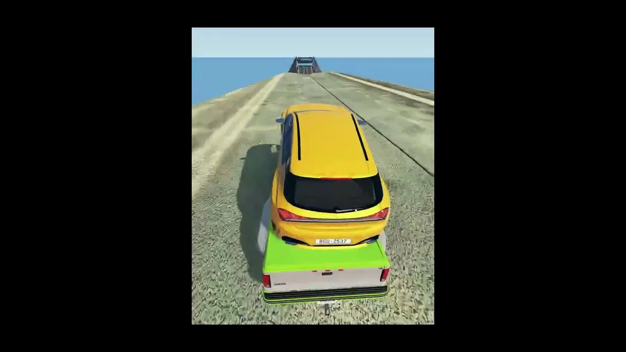 |MiniBeamNG/ Cars vs Spinning Roller #04 BeamNG.Drive