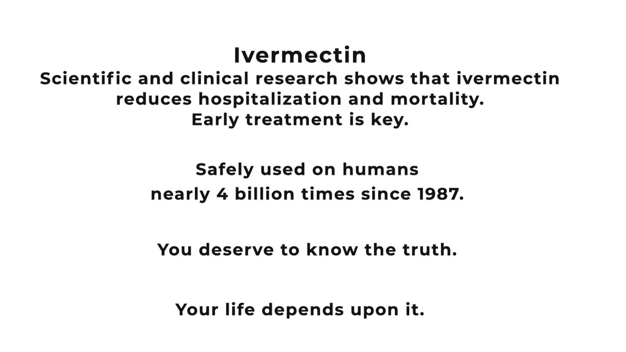 Ivermectin Saves Humans