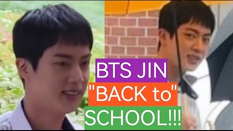 BTS JIN "RETURNS" to his ALMA MATER!!!