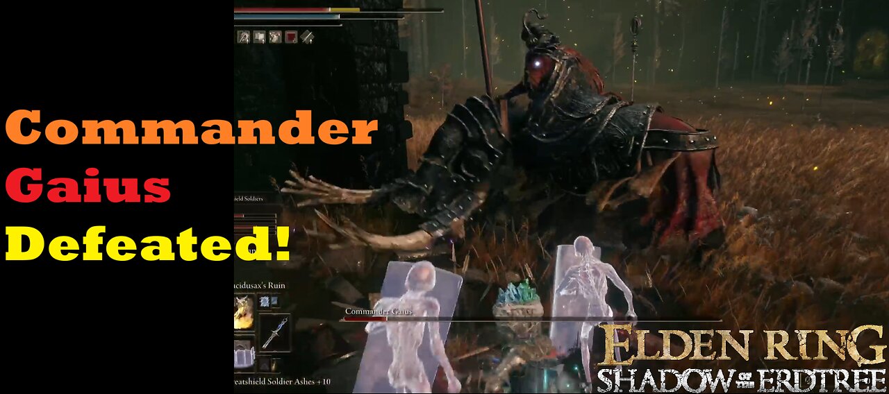 Commander Gaius defeated | Intel Build | Elden Ring Shadow of the Erdtree