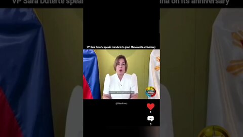 Sara Duterte greet China's anniversary with Mandarin