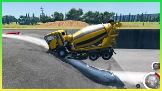 TruckFails | Cars vs Giant Pit #167 | BeamNG.Drive |TrucksFails