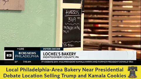 Local Philadelphia-Area Bakery Near Presidential Debate Location Selling Trump and Kamala Cookies