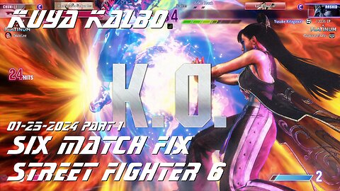 Kuya Kalbo Six Match Fix with Chun Li on Street Fighter 6 as Puyat 01-25-2024 Part 1.
