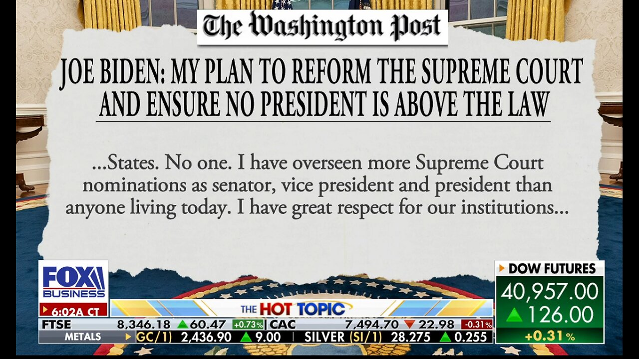 Joe Biden Accused Of Packing The Court Amid Supreme Court Reform Ambitions