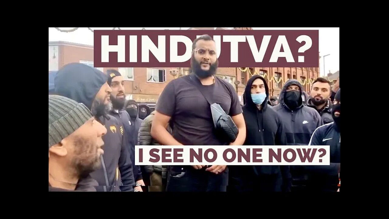 Muslim Response to Fascist Hindutva Thugs in Leicester.