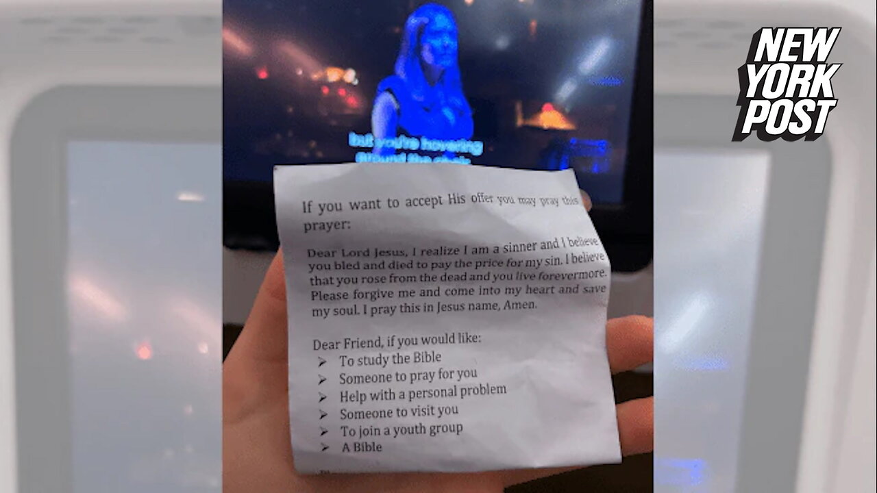 I watched Magic Mike on a plane, then the lady next to me handed me a note