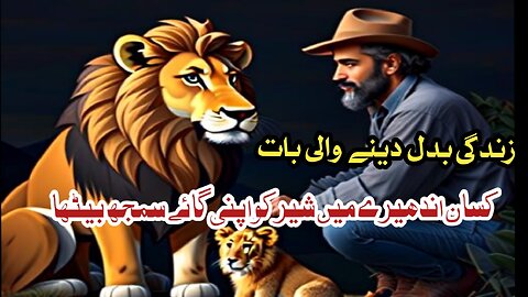 Farmer love with lion thinking that his cow
