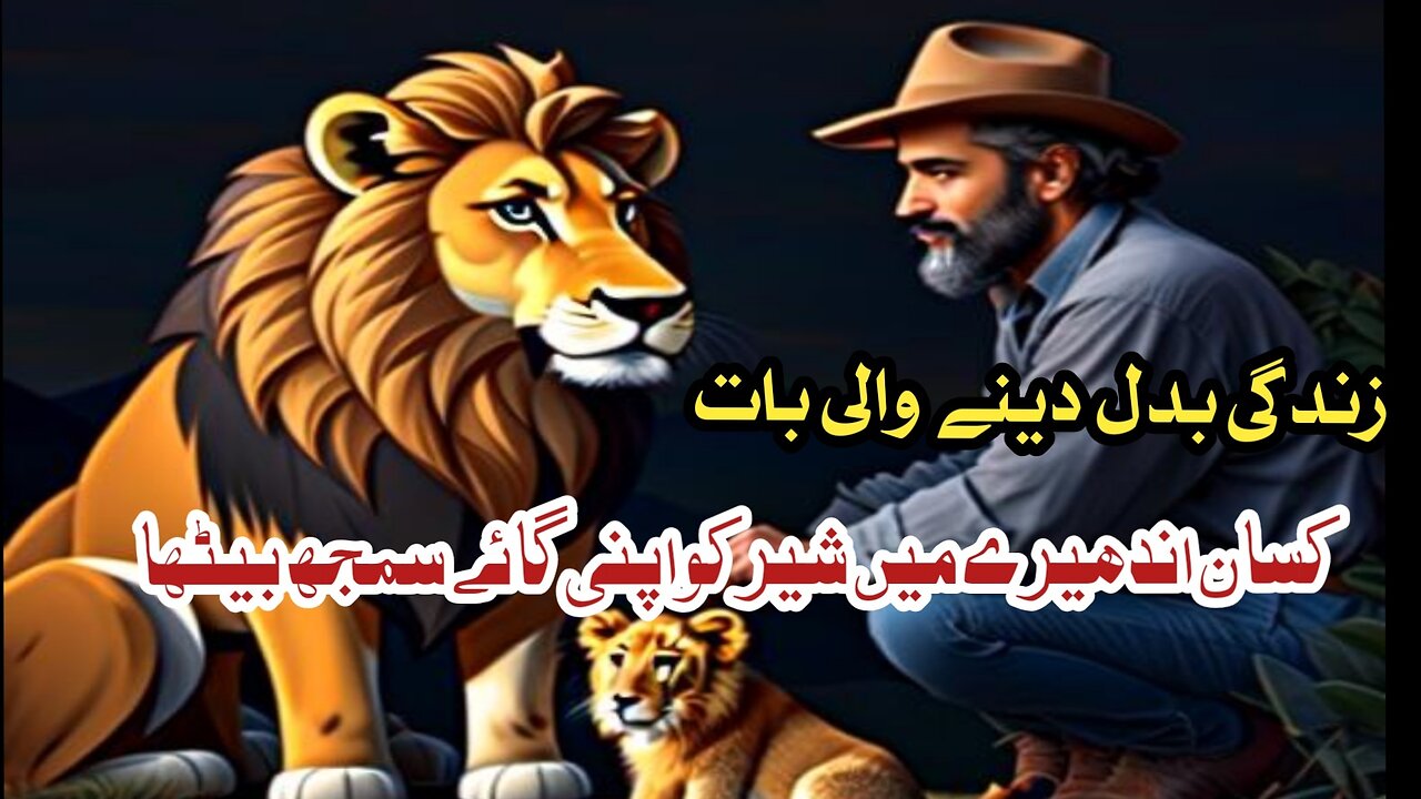 Farmer love with lion thinking that his cow