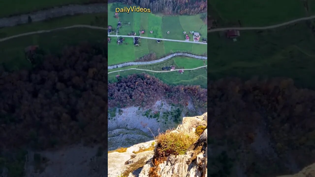 Scary jump with a parachute #shorts