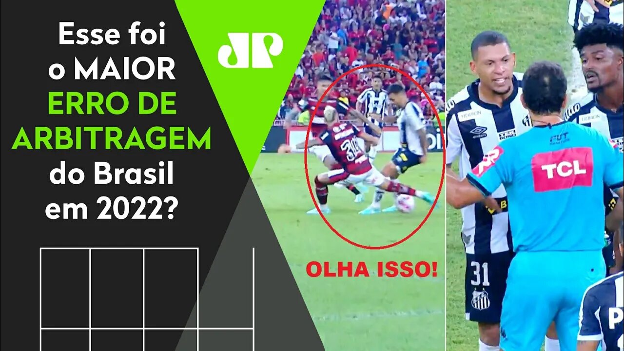 MEU DEUS! OLHA o PÊNALTI que o VAR NÃO DEU contra o Flamengo que REVOLTOU MUITO o Santos!