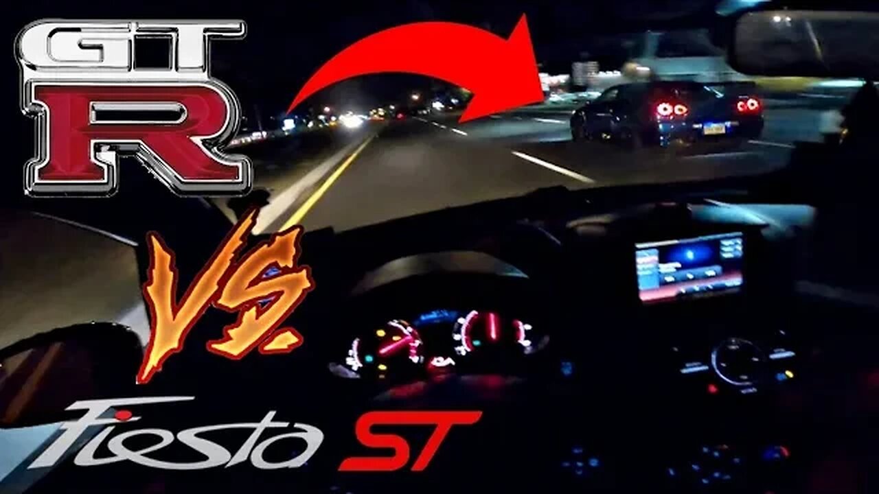 Hybrid Turbo Fiesta ST VS. R34 GT-R!! (POV drive)