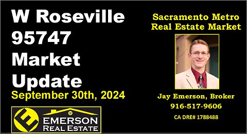 Roseville 95747 Real Estate Market Update