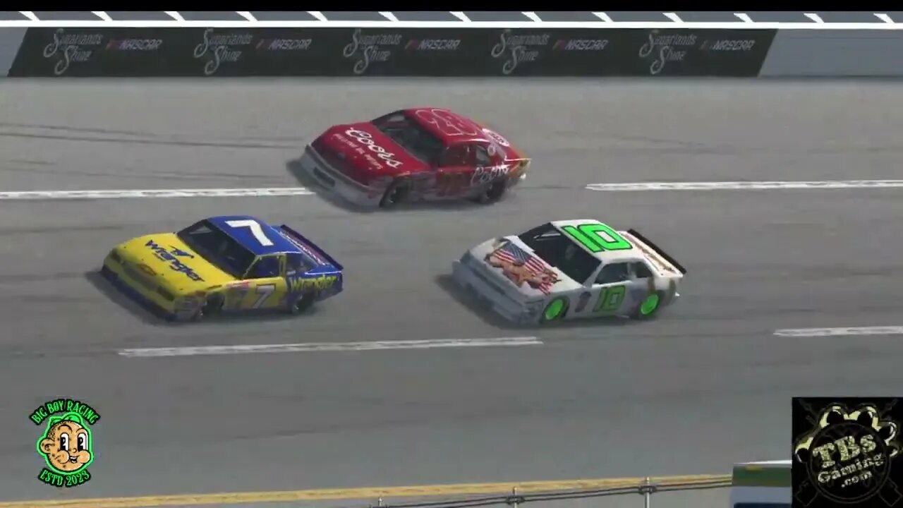 Always fun to run in the 87's #iracing #simracing #nascar #bigboyracing #crashes #87