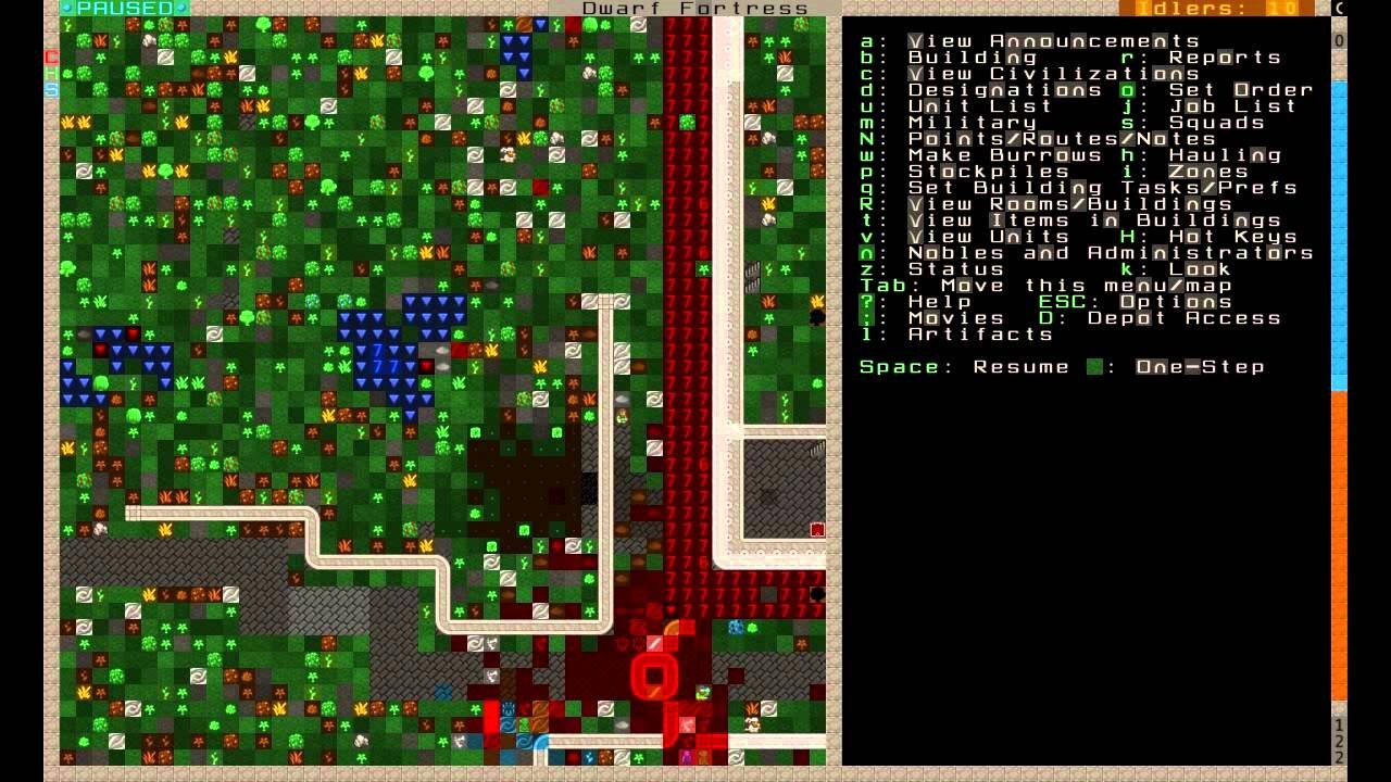 Dwarf Fortress Scarletrocks part 31 - Messy Courtyard [let's play]