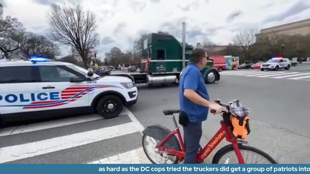 as hard as the DC cops tried the truckers did get a group of patriots into DC today p3