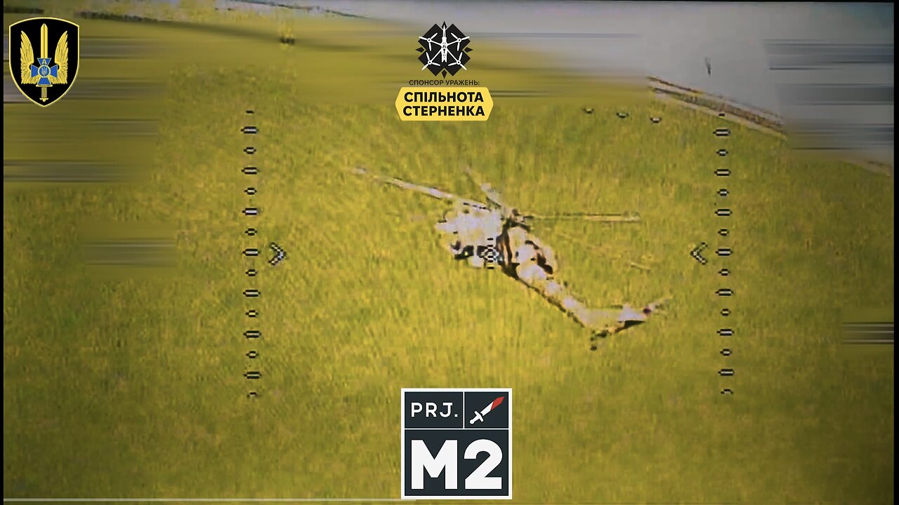 Ukrainian FPV takes out Russian helicopter