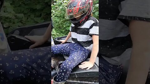 Mom only wins when there's spiders involved. #citygirl #atv #outdoors #newbrunswick #oakhillcrew