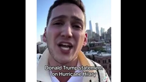 TRUMP IMPERSONATOR DROPS HILARIOUS NEW CLIP ABOUT TROPICAL STORM HILARY