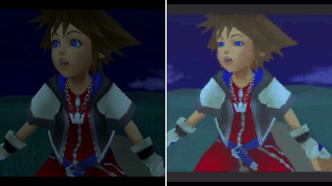 Which one looks better? Kingdom Hearts ReChain VS. Chain of Memories intro scene ￼comparison