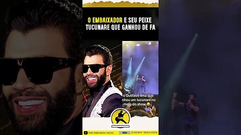 Gusttavo Lima Ganha Peixe Ao Vivo #shortsmusica #gusttavolima #embaixador15anos #shortsviral