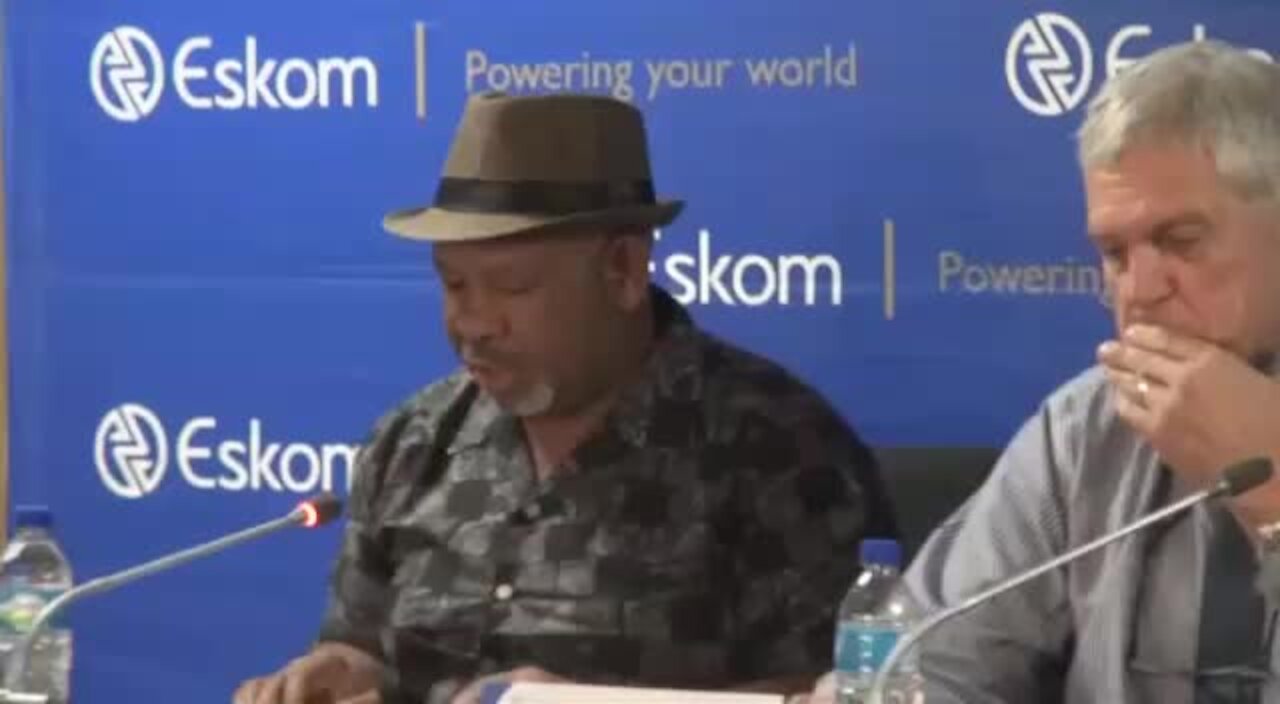 SOUTH AFRICA - Johannesburg - Eskom Press Briefing (Video) (Dmq)