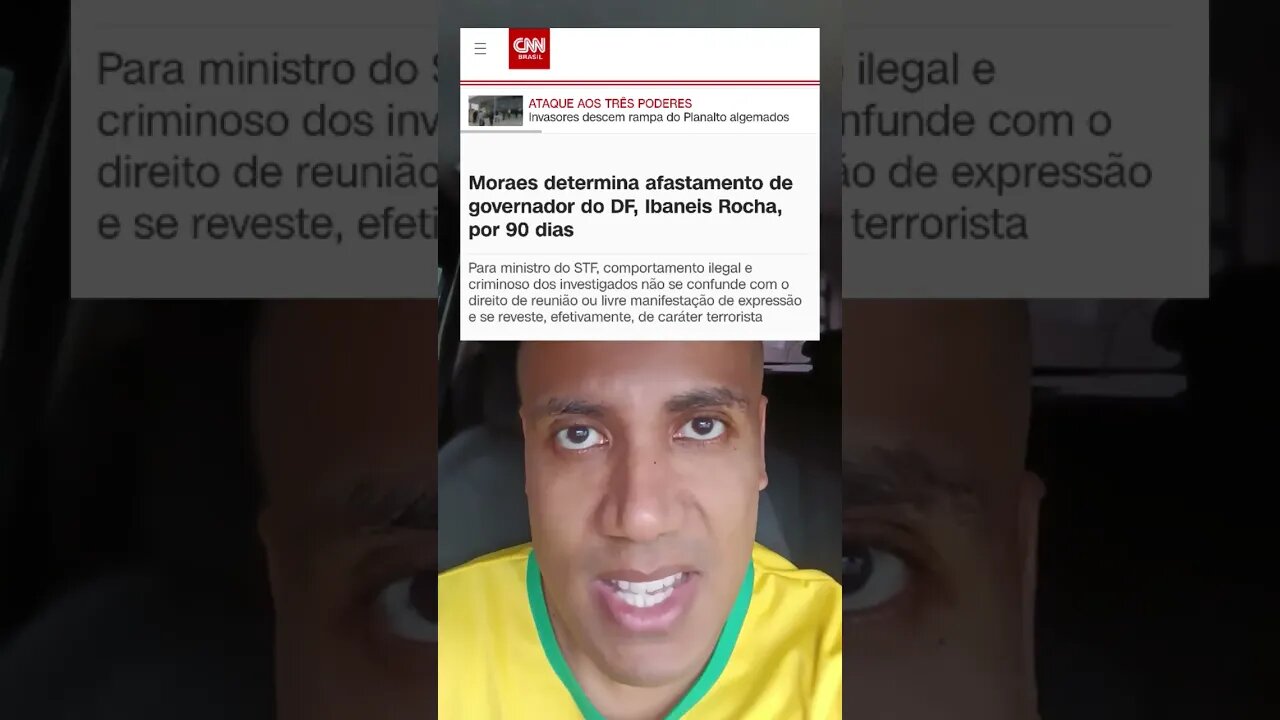 Moraes afasta governador do DF.