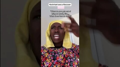 When Kevin Hart sees a raccoon 😂 #emanskit