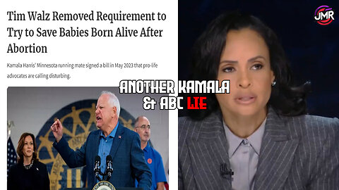 Exposing Kamala's & ABC's LIES on Abortion at 34 Weeks