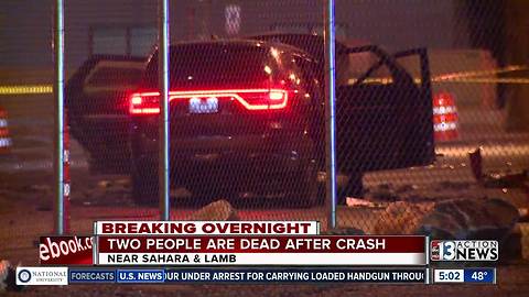 2 people killed in crash near Sahara