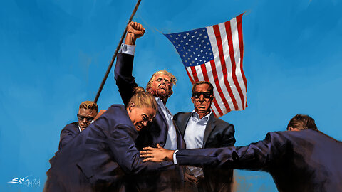 @Trump assassination time-lapse digital painting by @siku
