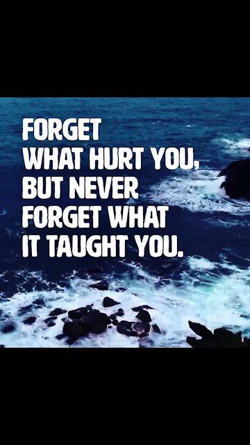 Forget what hurt you [GMG Originals]