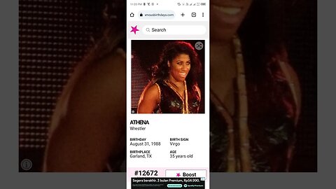 HAPPY 35 BIRTHDAY ATHENA Wrestler