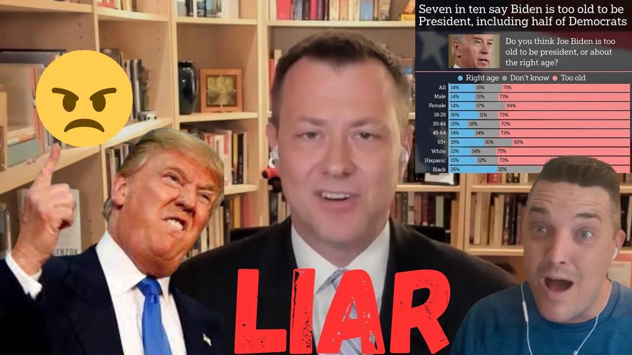 Peter Strzok LIES! Wisconsin VOTES Trump & Joe is Too OLD