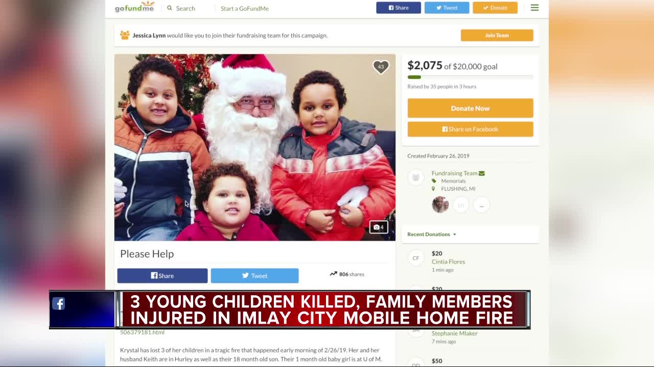 3 children dead, 4 family members hurt in Michigan fire