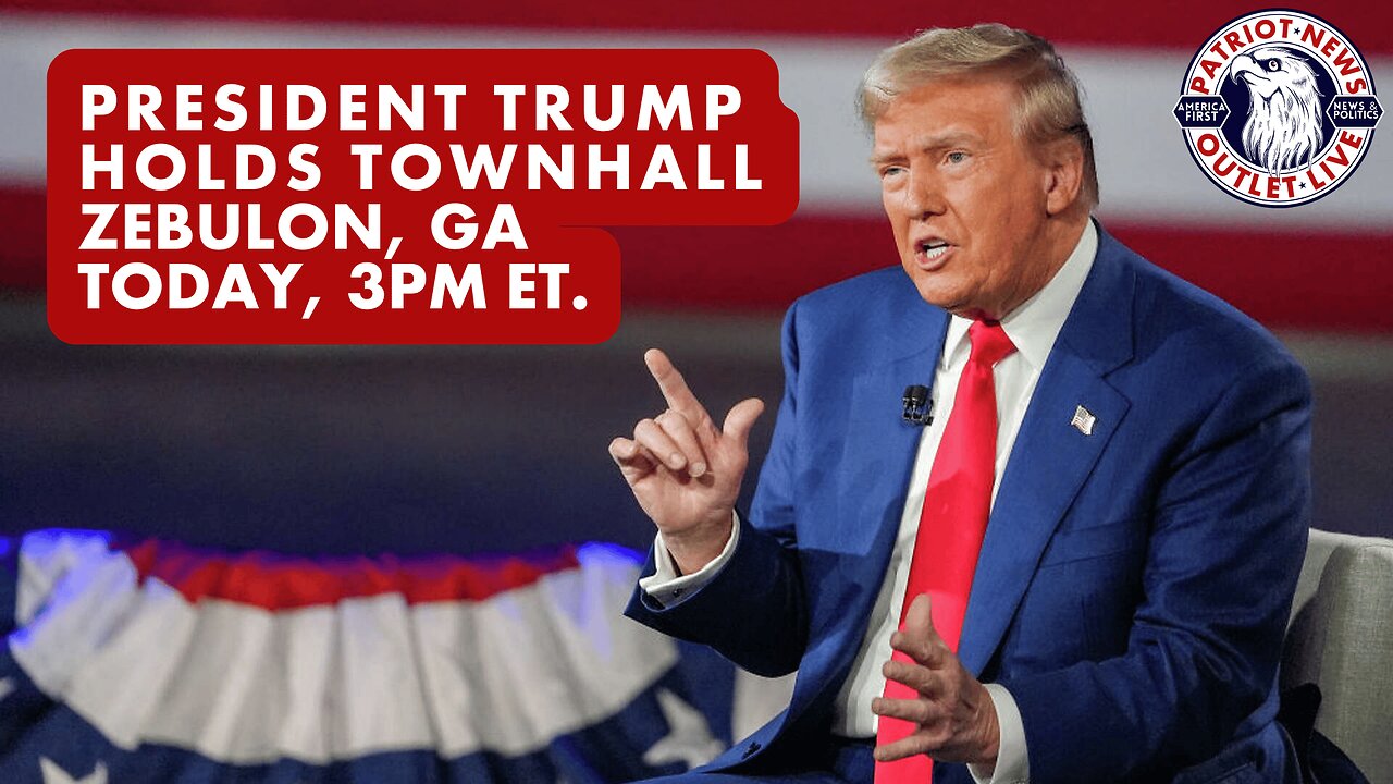 LIVE REPLAY: President Trump Holds Townhall - Zebulon, GA. | Patriot News Outlet Live | 10-23-2024